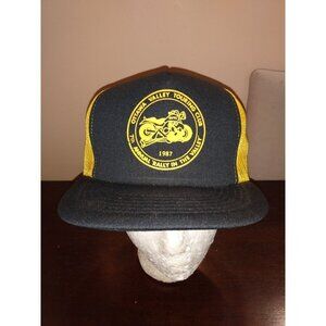 Vintage 80s Motorcycle Snapback Hat Rally In The Valley Mesh Trucker Ottawa